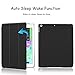 HBorna New iPad 9.7 2018/2017 Case (iPad 6/iPad 5/iPad Air/Air 2) with Pencil Holder, Folio Smart Case Hard Back Cover for 9.7 Inch Apple iPad Air 1 / Air 2, iPad 6th / iPad 5th Generation, Black