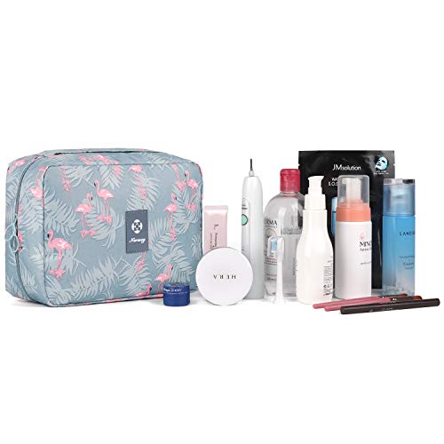 Hanging Travel Toiletry Bag Cosmetic Make up Organizer for Women and Girls Waterproof (A-Flamingo) 6 Hanging Travel Toiletry Bag Cosmetic Make up Organizer for Women and Girls Waterproof (A-Flamingo)