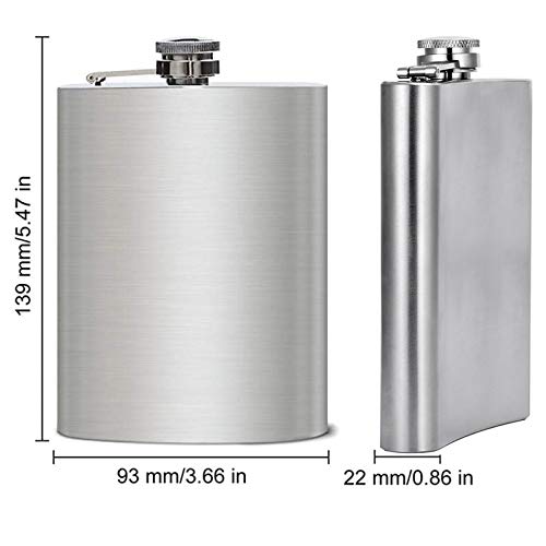 Hip Flask for Men Liquor Flask Stainless Steel Leak proof Flask with
