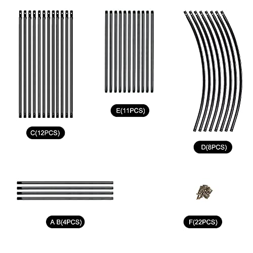 EXLECO Rosenbogen 240x140x38cm Gartenbogen Metall Stahlrahmen Pavillongestell Torbogen Garten für Kletterpflanzen… – Bild 4