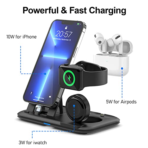 OLEBR 3 in 1 Charging Station for Multiple Devices Apple Bedside