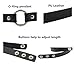 GIANCOMICS Vintage PU Leather Choker Necklace Goth O-Ring Choker Collar Hoop Chain R Black