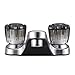 Dura Faucet DF-PL700S-SN RV Bathroom Faucet with Smoked Acrylic Knobs (Brushed Satin Nickel)