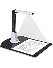 Document Camera Document Scanner Portable Scanner, 5 Mega-pixel, Real-time Projection, Camera & Video Recording, Multi-Language OCR, Led Fill Light, Max. A4 Scan Size for Teachers, Classroom, Office & Library (Only work with WINDOWS O/S)