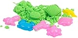 Tekmun Craft Magic Moldable Thinking Kinetic Sand in Green (also in Blue, Orange, Pink, Yellow)