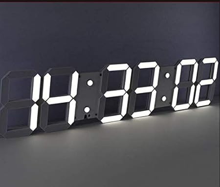 hywot reloj digital de pared led 3d