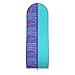 Your Bags Women’s Dress and Gown Garment Bag -72”x24” and 10” Tapered Gusset Prom Bags (Special Occasion Teal Blue & Purple)