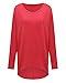Women's Sexy Long Batwing Sleeve Loose Pullover Casual Top Blouse T-Shirt