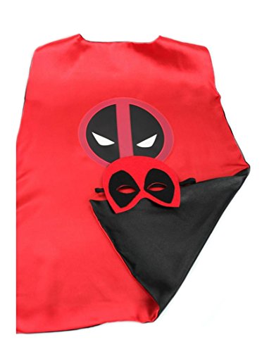 Heroes Deadpool Logo Cape and Mask Costume - In Gift Box from Outlander