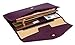 ZOPPEN Mulit-purpose Rfid Blocking Travel Passport Wallet (Ver.4) Tri-fold Document Organizer Holder, Wine Red/Burgundy