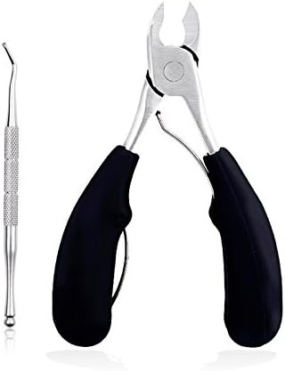 Labewin Toe Nail Clippers Scissors Set for Thick or Ingrown Toenails,Heavy Duty Toenail Clippers Cutter Scissors Kit with Medical-Grade Stainless Steel and a Nail Lifter Manicure Grooming Tools
