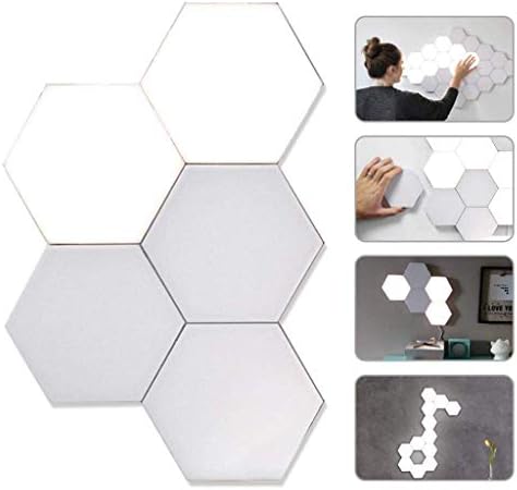 NUOCAI Quantum Light Led - Magneto-Optical Hexagonal Decorative Creative Wall Lamp Modular Touch Sensor Geometry LED Night Light