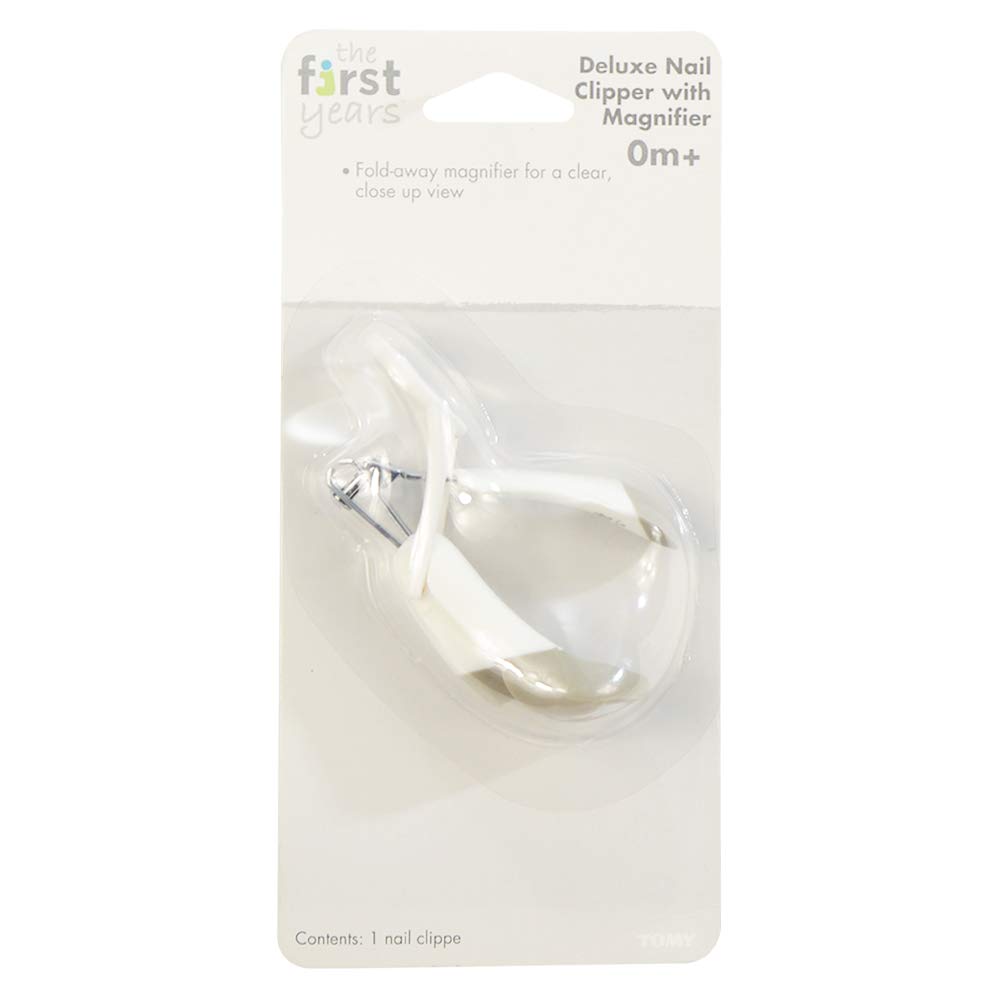 The First Years, Deluxe Baby Nail Clipper with Magnifier, 1 Pack
