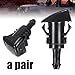 Cheriezing Front Windshield Washer Nozzles Compatible with 2008-2016 Patrio Compass/Grand Caliber Journey Avenger Charger Durango Sebring Town & Country # 5303833AA, 5116079AA, 4805742AB, 5113049AA