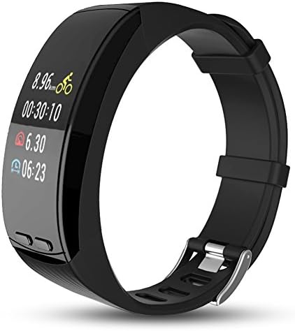 Ninecoo HD Color Display Fitness Tracker,Smart Fitness Watch Activity Tracker Sleep Heart Rate Monitor Sport GPS Tracker Calorie Counter Bluetooth Wristband for iOS &amp; Android (Black)