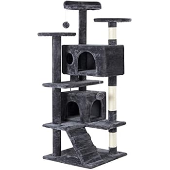 Yaheetech 51in Cat Tree Tower Condo Furniture Scratch Post for Kittens Pet House Play