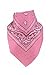 Funny Party Hats Cowboy Hat - Western Hat with Paisley Bandanna - Dress Up Clothes (Pink Cowgirl Hat with Pink Paisley Bandana)