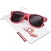 grinderPUNCH Wayfarer Sunglasses 10 Bulk Pack Lot Neon Color Party Glasses PINK