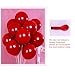 Gold Red Latex Balloons 10 Inch Metallic Gold & Red Color Party Balloons for Birthday, Wedding, Bridal Shower, Baby Shower, Graduation, Anniversary Party Decorations Supplies 100pcs