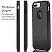 iPhone 8 Plus Case, iPhone 7 Plus Case, iPhone 6s/6 Plus Case, COOLQO Shockproof Heavy Duty Dual layer Rugged Case + Tempered Glass Screen Protector Cover & Skin for Apple iPhone 5.5 Inch_Black