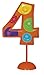 Flashing Number 4 Party Cake Decoration - 4.5