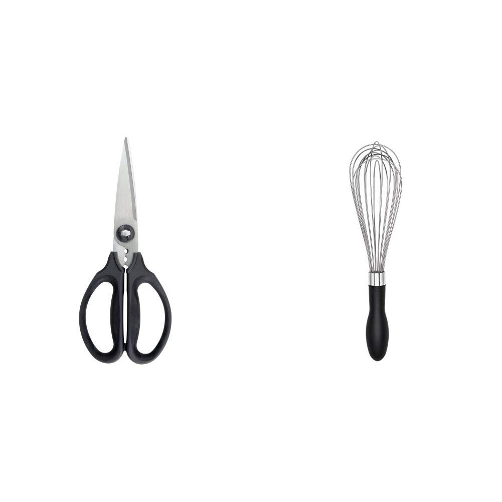 OXO Good Grips Kitchen and Herb Scissors & Good Grips Balloon Whisk, 11 inch