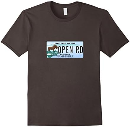 Men's New Hampshire T-Shirts Open Road For Bikers NH Shirt Small Asphalt