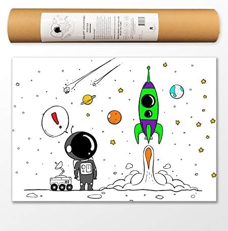The positive store Galaxy Colouring 3 Giant Poster (Paper, 22X 16.5-inch)