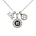 Custom Player ID Soccer Necklace (#16, One Size)