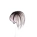 Stamped Glorious Real Human Hair Clip on Bangs Topper 3D Hand Made Air Bangs Crown Wiglet Hairpieces for Women(Auburn)