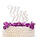 Ella Celebration Mr and Mrs Wedding Cake Topper Rose Gold Rhinestone Monogram Decoration Mr & Mrs (Rose Gold)