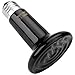 Pecute Reptile Heat Lamp 150W Infrared Ceramic Heater Natural Heat Emitter Appliances Lamp Bulb Pet Coop Grow Light 110V Black