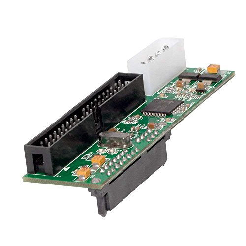 QNINE 2.5 inch SATA to 3.5 inch IDE Adapter, 2.5 or 3.5 Inch HDD or SSD SATA Hard Drive to 40 Pin 3.5 Inch PATA Desktop Converter Card