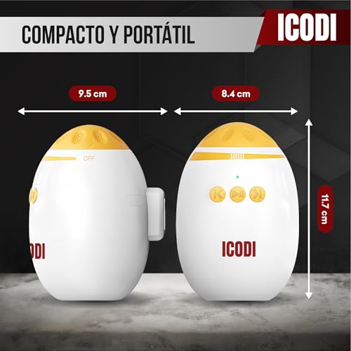ICODI Baby Rocker Harmony - Automatic Rocking Chair for Baby Hammock with Bluetooth, Universal Baby Rocker for Stroller and Crib with Soothing Sounds, USB-C Rechargeable 1200mAh, Adjustable Swinging