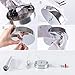 Modern Kitchen Island Pendant Lighting, Adjustable LED Cone Pendant Light with Silver Plating Chrome Finish Acrylic Shade for Dining Rooms 7W, Warm White 3000K Upgraded Version 1 Pack