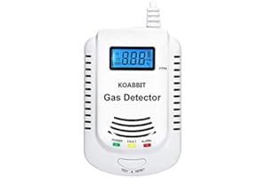 KOABBIT Combination Natural Gas and Carbon Monoxide Detector Plug in 2-in-1 Co Detector and Combustible Gas Detector,Propane,LPG,Gas Leak Detector for Kitchen/Home.