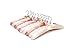 JS HANGER Padded Clothes Hangers for Sweaters - 17 Inch Coat Hangers No Shoulder Bump Foam Hanger Non Slip Satin Canvas Covers for Adults Wedding Bridesmaid Pack of 10, Ivory White