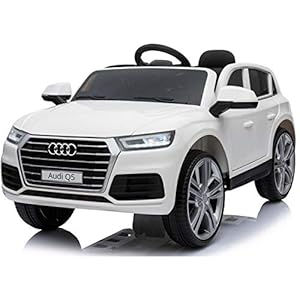 Audi Q5 Licenciado 12v – Blanco – Coche eléctrico para niños Audi Q5 con Licencia Oficial. Nueva versión 2020