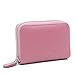 Credit Card Wallet,YOUNA RFID Blocking Genuine Leather Credit Card Holder for Women Pink