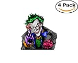 Joker 4 Stickers 4X4 Inches Car Bumper Window Sticker Decal 38
