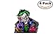 Joker 4 Stickers 4X4 Inches Car Bumper Window Sticker Decal 38