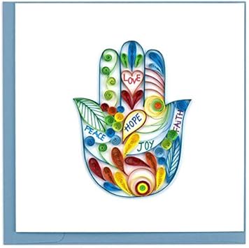 quilling karte Quilling Karte Hamsa Hand Grußkarte, 15,2 x 15,2 cm, handgefertigt  quilling karte Quilling Karte Hamsa Hand Grußkarte, 15,2 x 15,2 cm, handgefertigt
