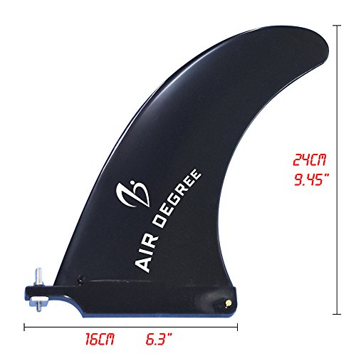 Air Degree 9â€ Classic Nylon Single Center Fin For Paddleboards/SUP & Surfboards/Standard US Fin Box