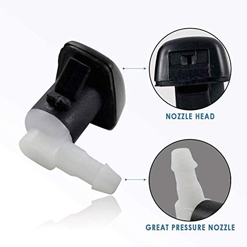 Cheriezing 2Pcs Windshield Washer Nozzles Wiper Spray Kit for 2013-2016 Dodge Dart Replace # 68081370AB - Thumbnail 3