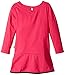 Dollie & Me Little Girls' Solid Drop Waist Dress with Bow Details and Legging