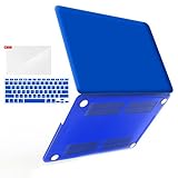 iBenzer Basic Soft-Touch Series Plastic Hard Case Cover for Apple MacBook Pro 15.4-inch 15.4'' with Retina Display A1398 (Previous Generation), Royal Blue