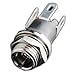 Generic DC Barrel Jack 5.5x2.1mm 12V Panel Mount for Wall Supplies(pack of 10)