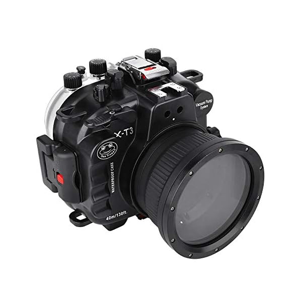Vbestlife Unterwasserkamera Tauchen Gehäuse für Fuji X-T3,40M / 130ft wasserdichte spiegellose Kamera Gehäuse mit 16…