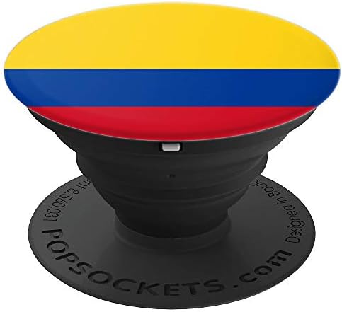 Colombia Colombian Flag Official National Yellow Blue Red PopSockets PopGrip: Swappable Grip for Phones & Tablets