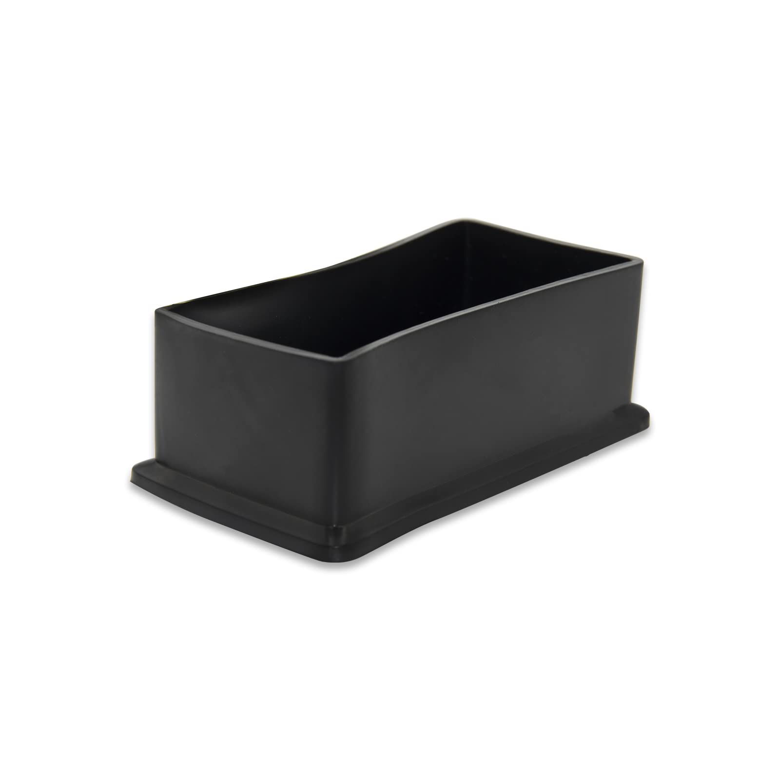 Flyshop 8Pcs Rectangle Chair Leg Caps Non-Marking PVC Chair Leg Floor Protectors Furniture Table Covers 1-9/16" x 3-1/8", 40 x 80mm